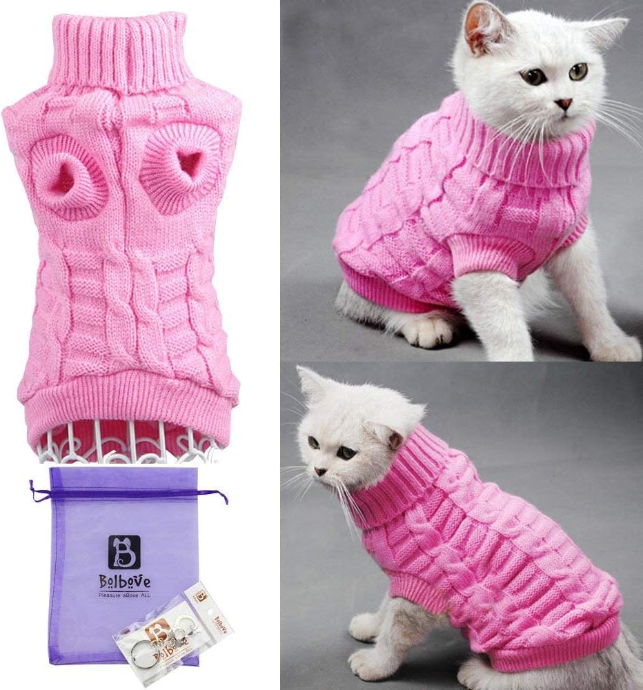 The soft sweater also comes in pink